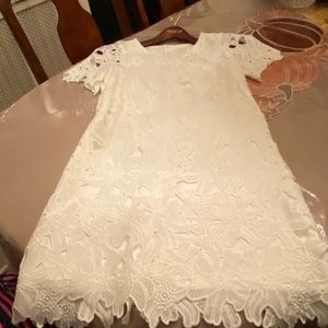 White lace dress